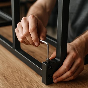 Loft kataloq səhifəsinə baxan və eskizlər üzərində qeyd aparan əllərin yaxın planı