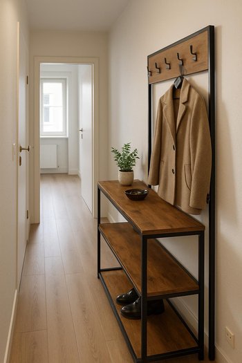 Dar dəhliz üçün loft konsol və asılqan setindən ibarət kompozisiya