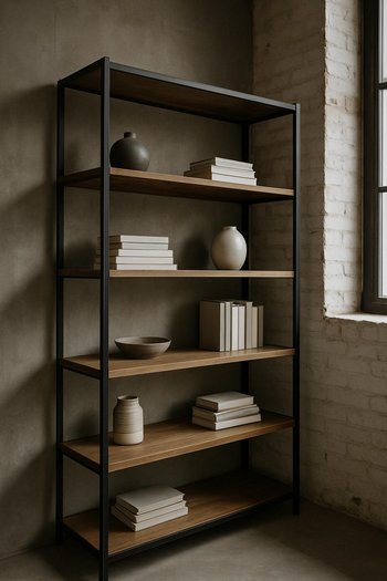 Loft divar sisteminin künc hissəsinin yaxın plan görünüşü