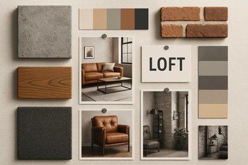 Steel&Spark emalatxanasında eskizlər və material nümunələri ilə dolu ilham divarı