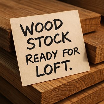 Səliqə ilə yığılmış taxta lövhə və metal profil ehtiyatı